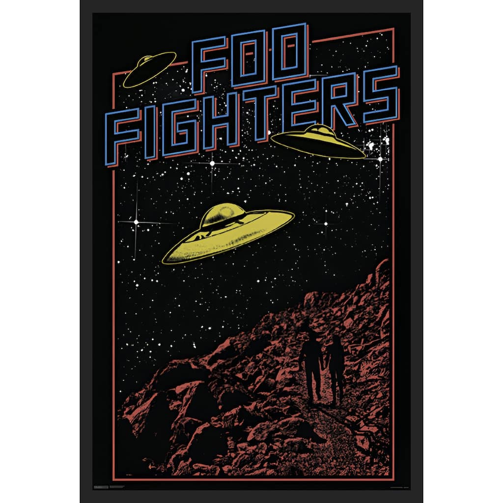 Foo Fighters - UFO Framed Art Poster - 24 x 36 Inch