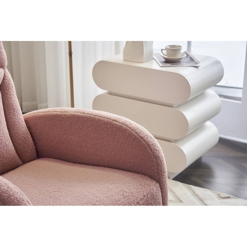Accent Armchair Chair Rocking Chair With Adjustable Footrest