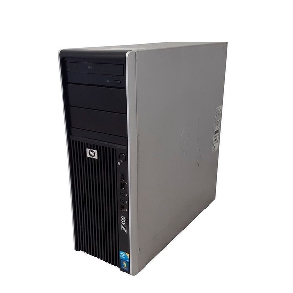 HP Z400 WS XEON-W3503 2.4 8GB 500GB plus 120GBSSD W10P Refurbished - Black
