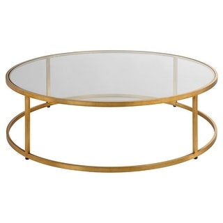 Uttermost Radius Modern Circular Coffee Table - 48"W x 15"H x 48"D