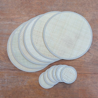 Novica Handmade Nature In The Round Natural Fiber Table Linen Set (Set For 6)