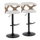 preview thumbnail 20 of 141, Carson Carrington Viby Adjustable Bar Stool with Rounded T Footrest (Set of 2)