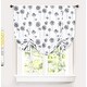 preview thumbnail 1 of 4, Porch & Den Nelly Dandelion Pattern Printed Tie-up Shade Grey
