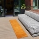 preview thumbnail 172 of 183, Nourison Essentials Solid Contemporary Indoor/ Outdoor Area Rug 2' x 6' Runner - Sunburst