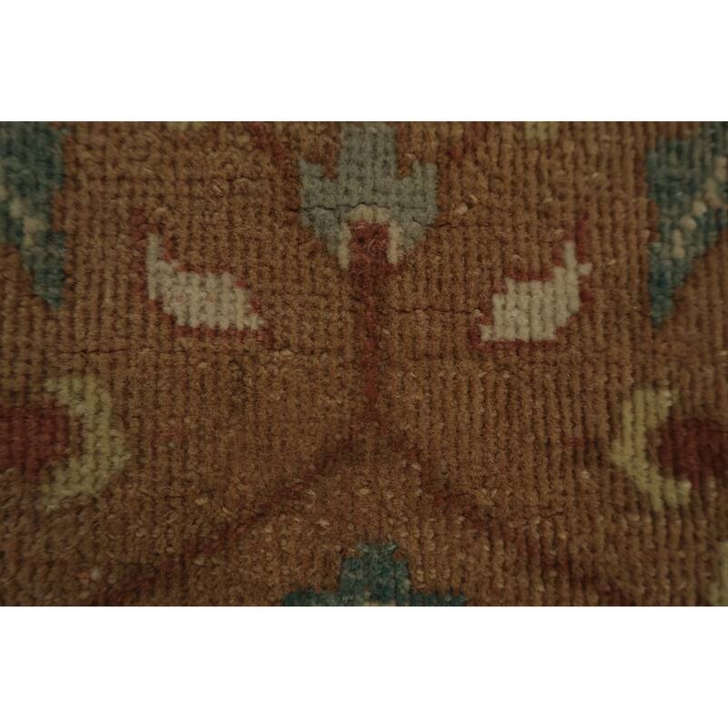 Hand Knotted Oriental 100% Wool Carpet Traditional All-Over Brown Ziegler Area Rug - 3' 11'' X 2' 1''