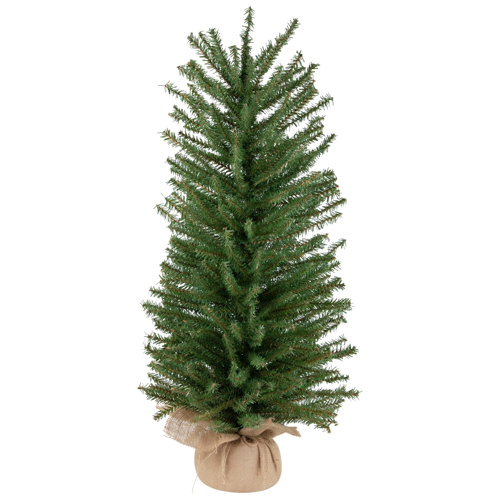 3' Medium Scottsdale Pine Artificial Christmas Tree Burlap Base Unlit - 3 Foot