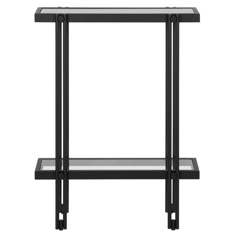 Inez Steel and Glass Console Table