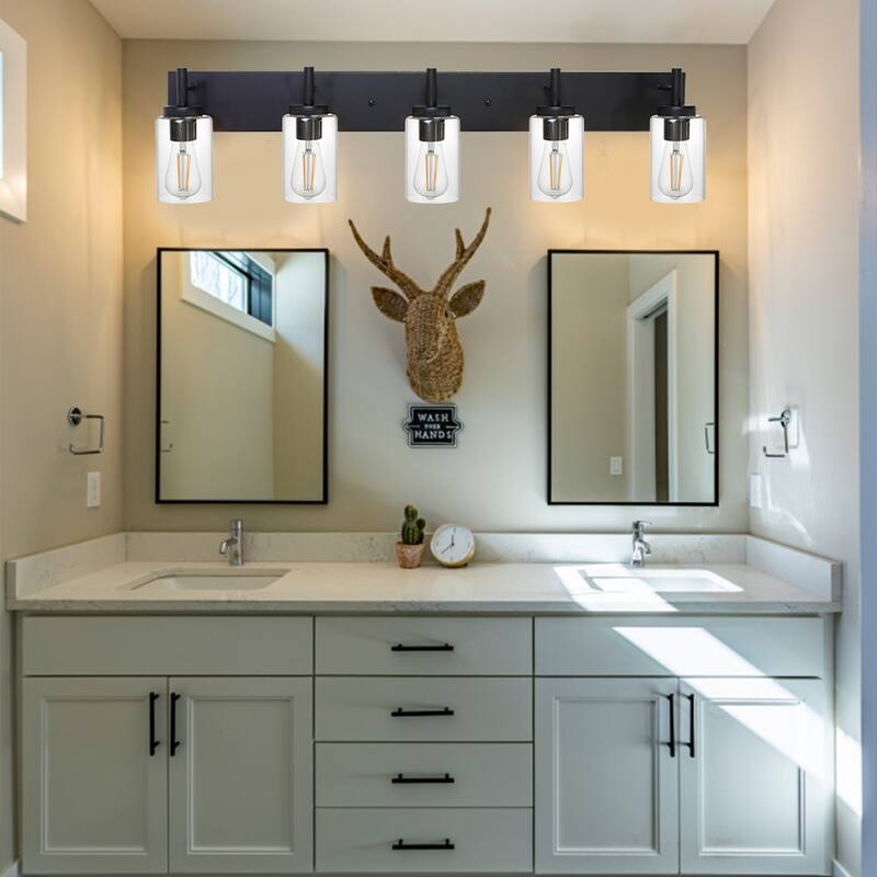 Farmhouse Wall Lighting with Clear Glass