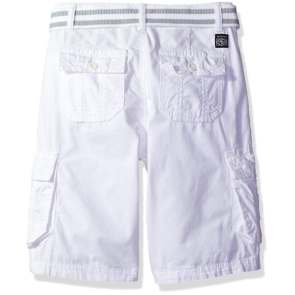 Southpole Boys Big Belted Mini Canvas Cargo Shorts in