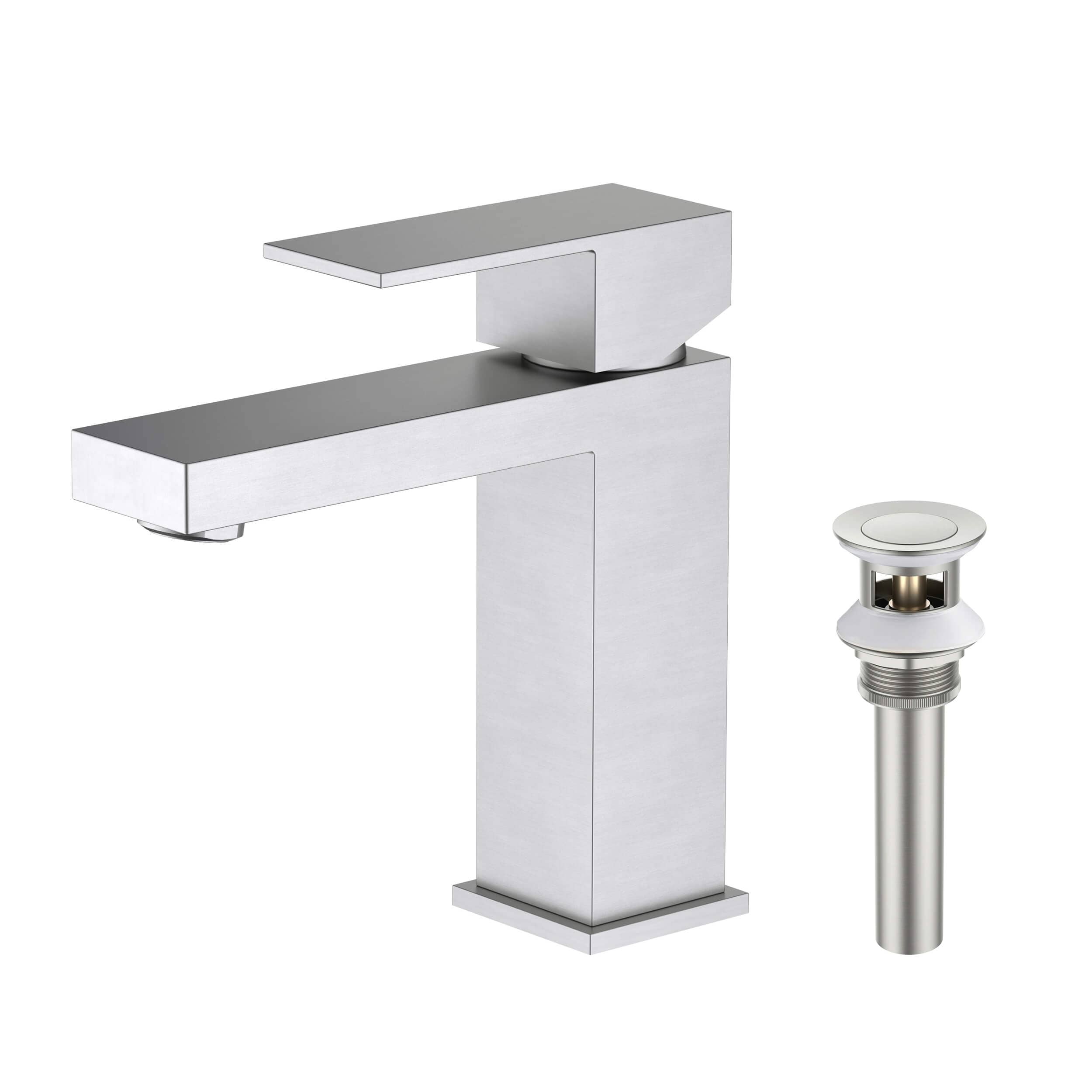 Single Handle Bathroom Sink Faucet with Pop Up Drain