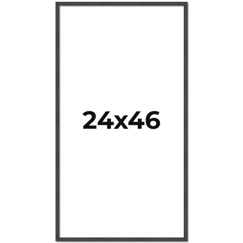 24x46 Frame Brown Solid Wood Picture Frame - Complete Modern Photo