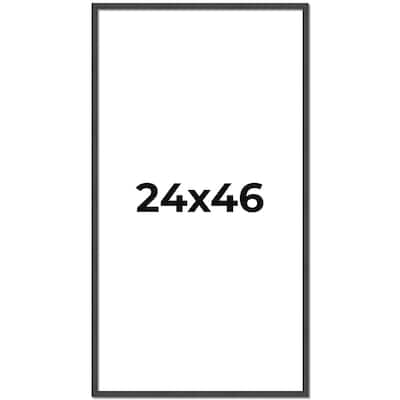 24x46 Frame Brown Solid Wood Picture Frame - Complete Modern Photo