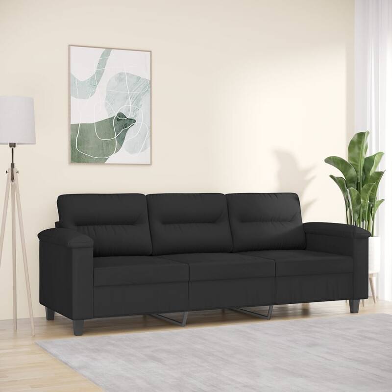 vidaXL Sofa Chair Black - Black-70.9"