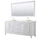 Option White / White Quartz Top / Brushed Gold Hardware