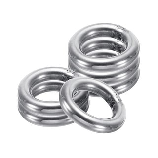 Metal O Rings, 6 Pcs 304 Stainless Steel Round Rings for Hardware Bags ...