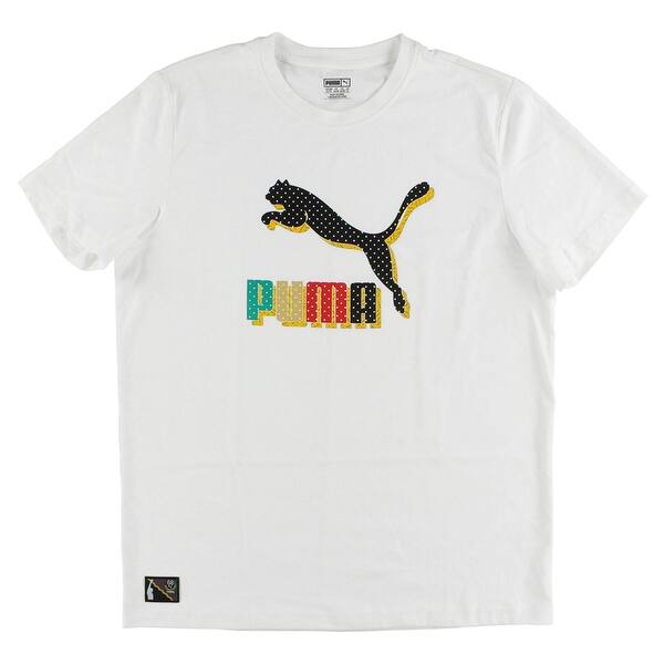 Shop Puma Mens Black History Month Logo T Shirt White Overstock