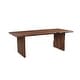 preview thumbnail 1 of 36, Cedar Live Edge Solid Wood Dining Table 84" - Dark Brown