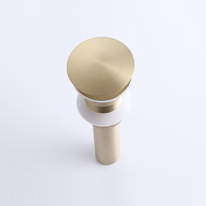 6.4"H Solid Brass Widespread 2-handle Bathroom Sink Faucet with Pop-Up Drain Assembly
