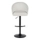 preview thumbnail 25 of 84, Porch & Den Livesey High Back Adjustable Bar Stool with Rounded T Footrest (Set of 2)