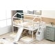 preview thumbnail 13 of 25, Solid Pine Wood and MDF Full over Twin & Twin Bunk Bed,Built-in Drawer and Shelf,with Slide and Storage Staircase