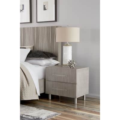 Argento Nightstand in Misty Grey