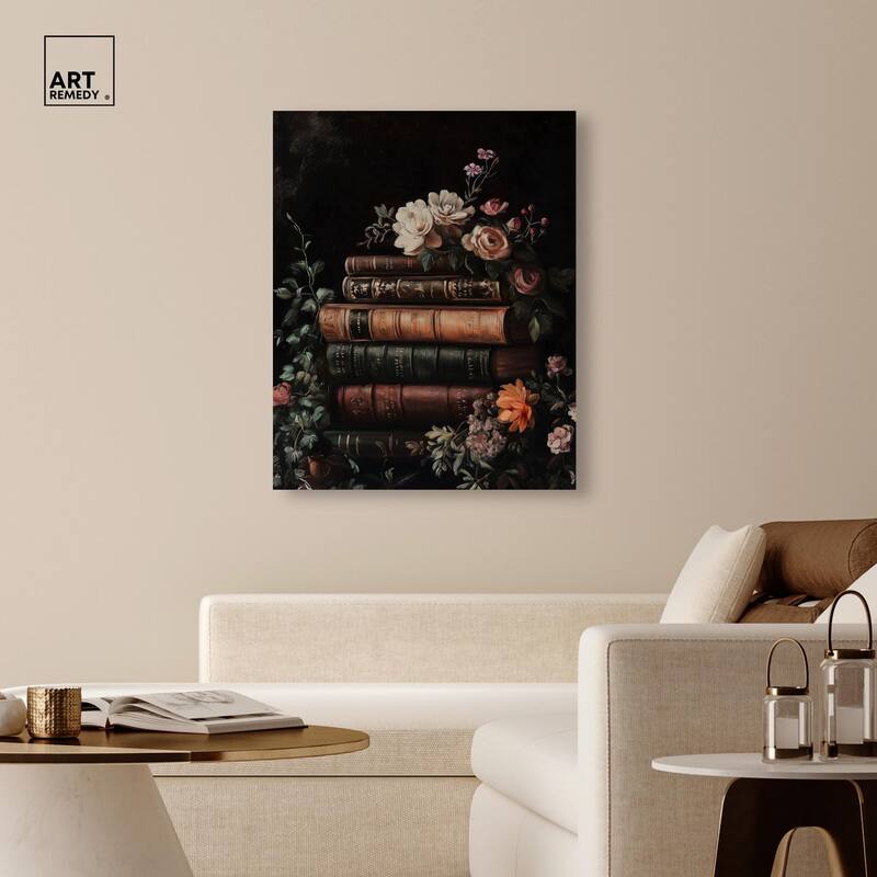 Stacked Wisdom Canvas by Art Remedy, Gallery Wrapped