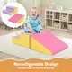 preview thumbnail 48 of 47, 2-Piece Step and Slide Climber for Infants and Toddlers Baby Soft Play Set Foam Blocks - 40" x 20" x 10" (L x W x H)