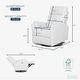 preview thumbnail 9 of 10, Evolur Noah Power Recline Glider with 275-Degree Swivel