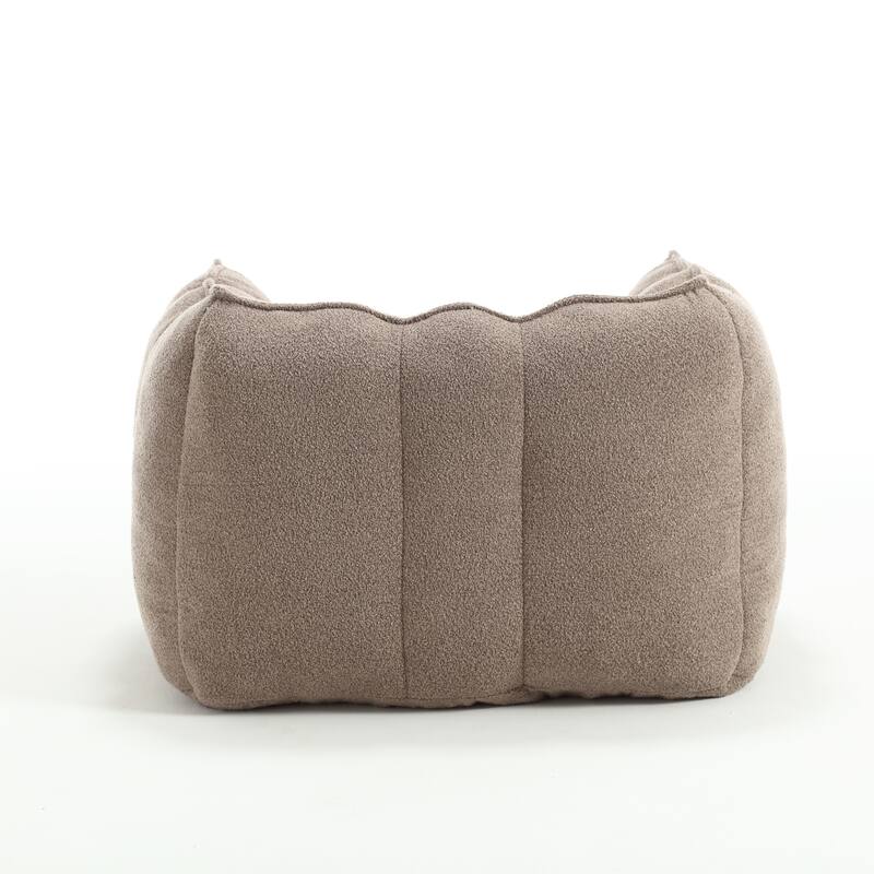 Soft Bean Bag Lazy Sofa with Footstool for Living Room and Bedroom