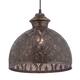Sigrid River of Goods Antique Bronze Metal Bowl-Shade Pendant Lamp - 11" x 11" x 11.25/70.25"