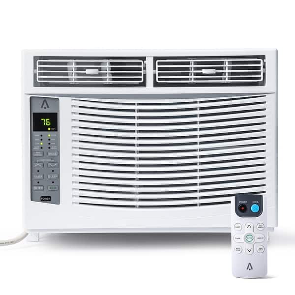 slide 2 of 8, 6000 BTU Window Air Conditioner with WiFi and ECO Mode