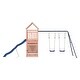 preview thumbnail 7 of 21, vidaXL Swing Set Outdoor Backyard Wooden Playground Equipment for Kids Age 3-8