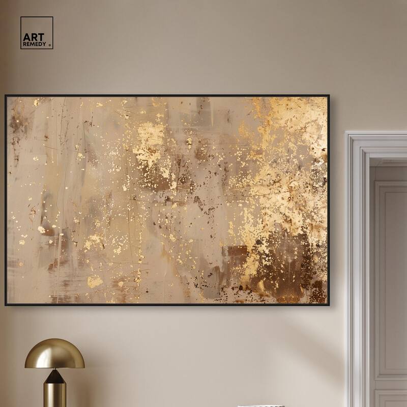 Gilded Dust Canvas by Art Remedy