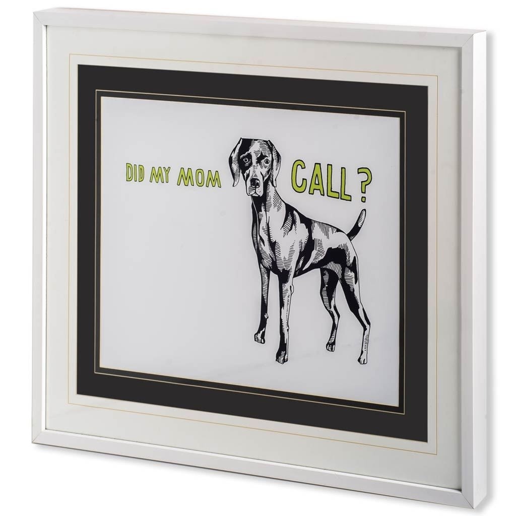 Weimaraner by Marie, Natasha a Framed Art Print Matted under Glass