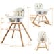 preview thumbnail 14 of 23, Costway 3-in-1 Convertible Wooden Baby High Chair w/ Tray Adjustable