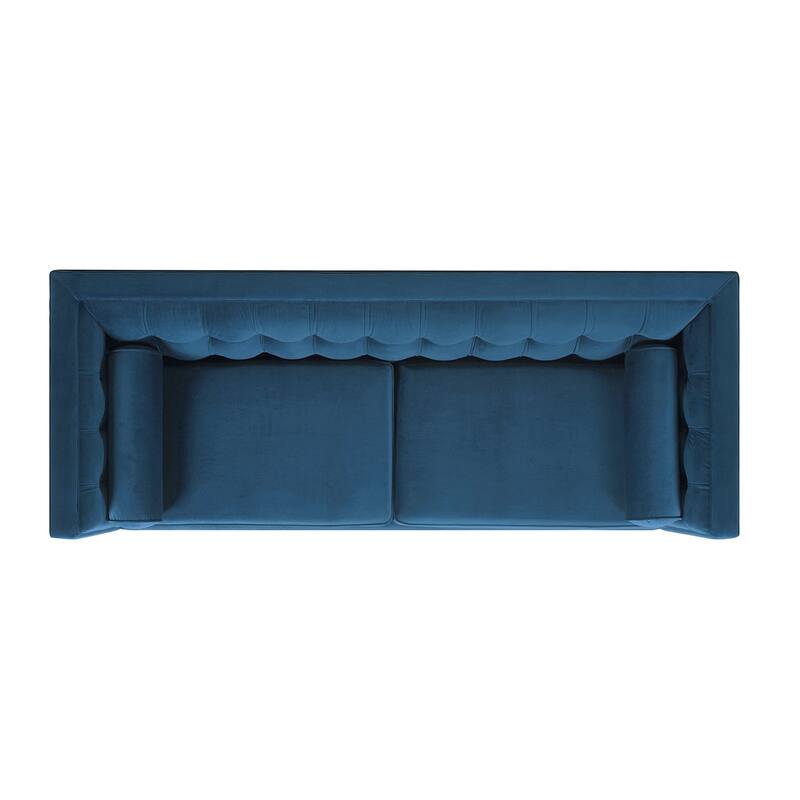 Jack 84" Modern Upholstered Tufted Tuxedo Sofa