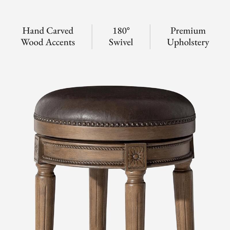Maven Lane Pullman Backless Swivel Kitchen Stool