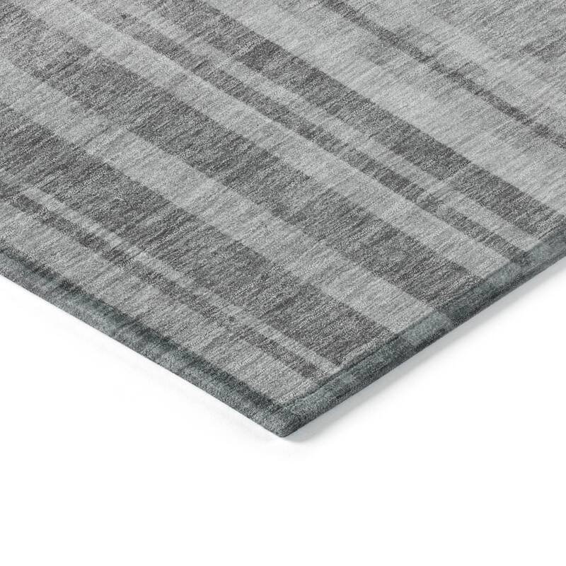 HomeRoots Striped Transitional Rectangle Outdoor Rug