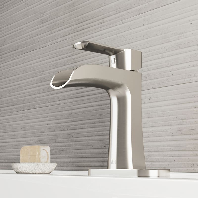 VIGO Paloma 7" H Single Handle Single Hole Bathroom Faucet Set