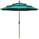 EliteShade Sunbrella 9-foot Patio Market Umbrella - 3 Tiers Teal