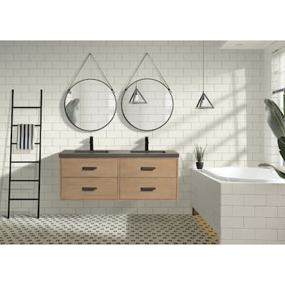 Ari Bath Kane 55" Bathroom Vanity Weathered Fir