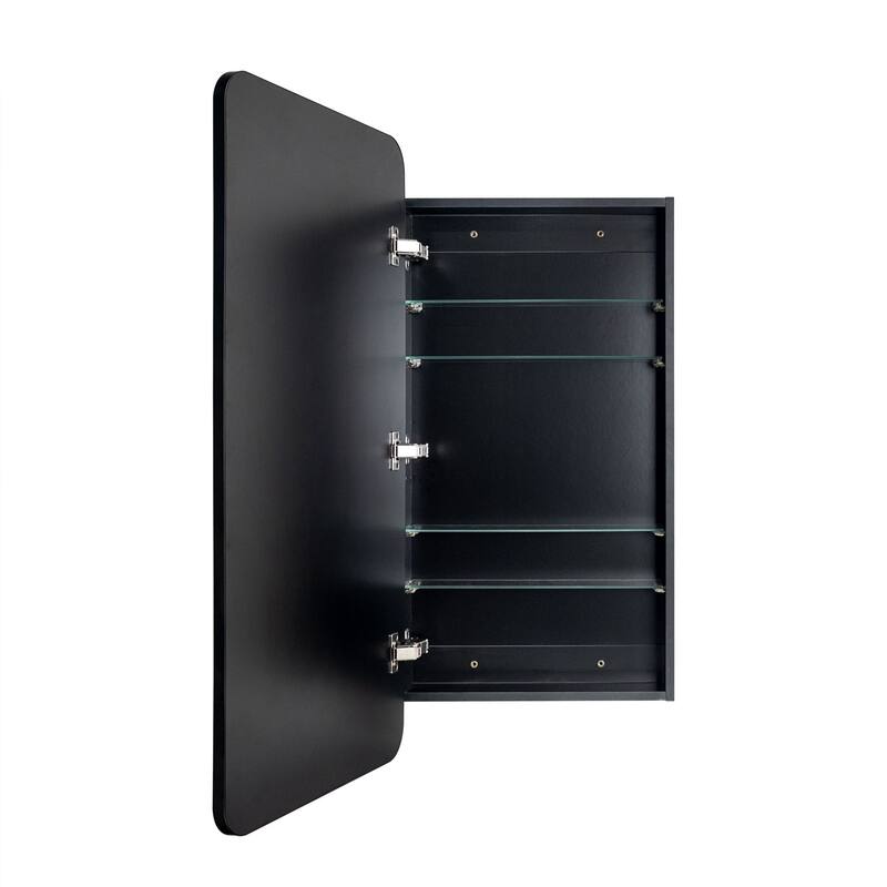 TEHOME Garnes Recessed or Surface Mount Framed Medicine Cabinet with Adjustable Shelves