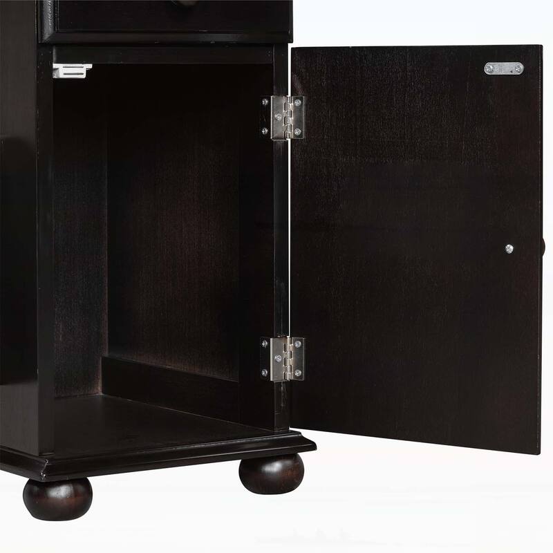 Sofa Table with USB Ports,Cup Holders,Bookshelf for Living Room and Small Space