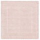 preview thumbnail 119 of 127, SAFAVIEH Handmade Bella Alverta Dotted Border Wool Rug 5' Square - Light Pink/Ivory