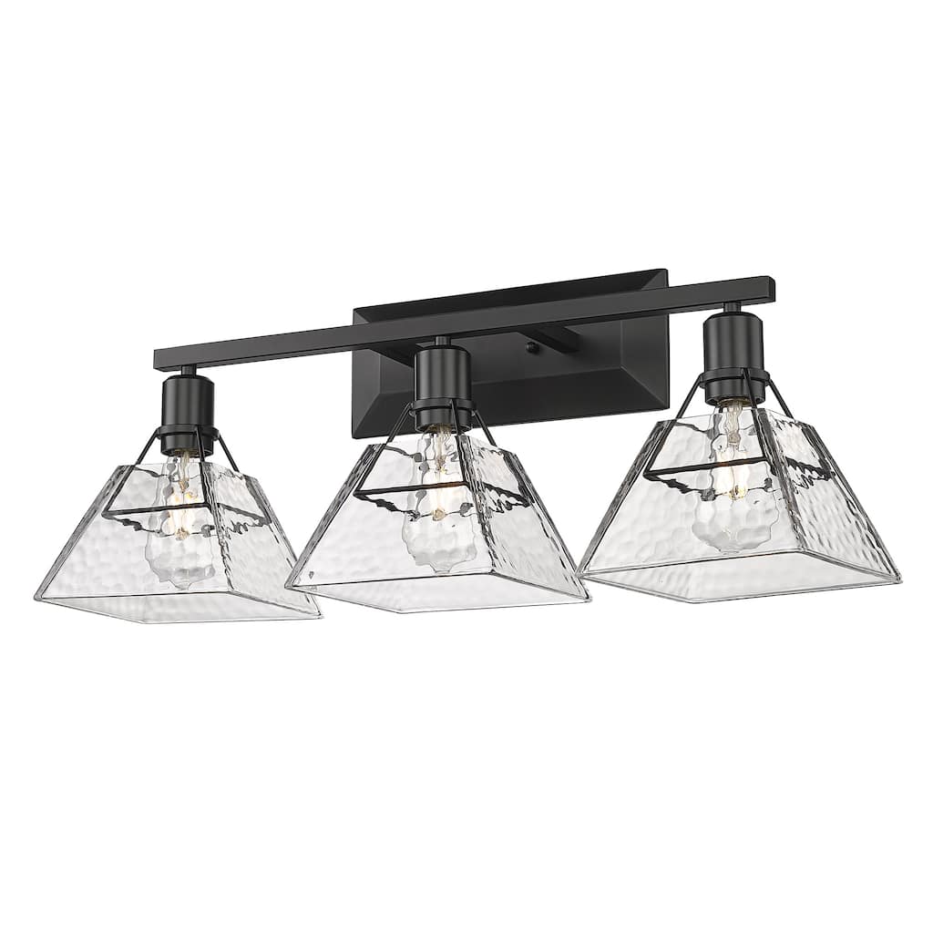 Golden Lighting Kepler 3-light Vanity in Matte Black