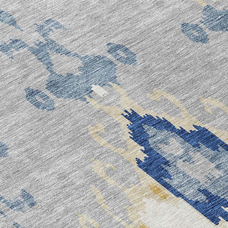 HomeRoots Ikat Transitional Rectangle Outdoor Rug