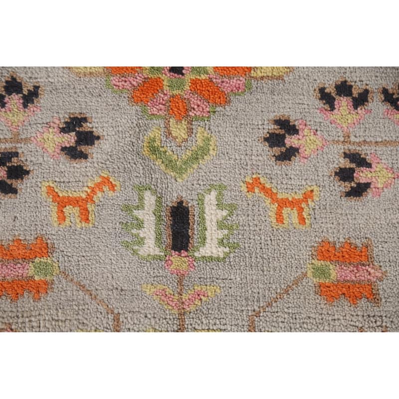 All-Over Kazak Indian Runner Rug Handmade Wool Carpet - 2'6"x 9'9"