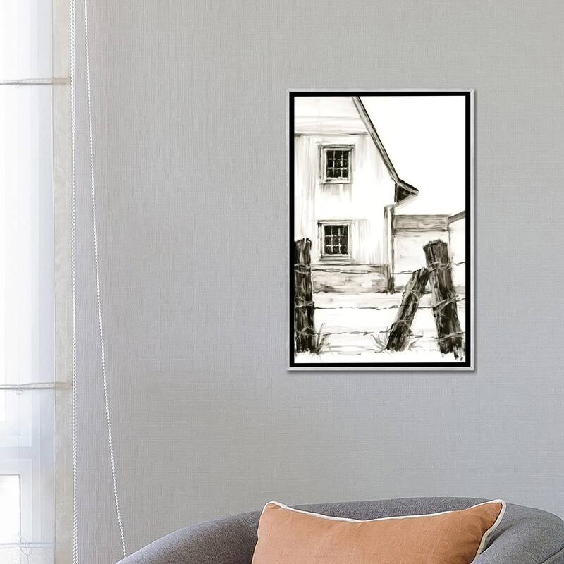 iCanvas "Rustic Barbed Wire I" by Ethan Harper Framed