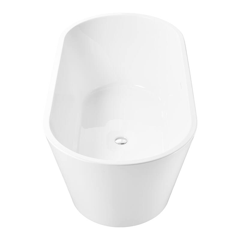 Freestanding Pure Acrylic Sheet Bathtub With Drainage and Overflow