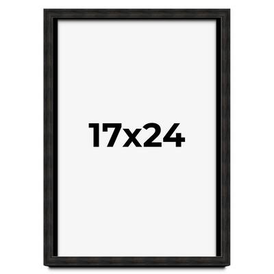 17x24 Shadow Box Black Rustic Barnwood Display Frame | 1.125 Inch